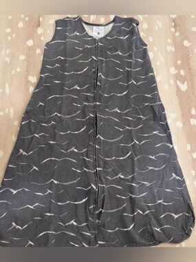 Halo Gray and White Sleeveless Zip-Up Baby Sleep Sack Medium 6-9m